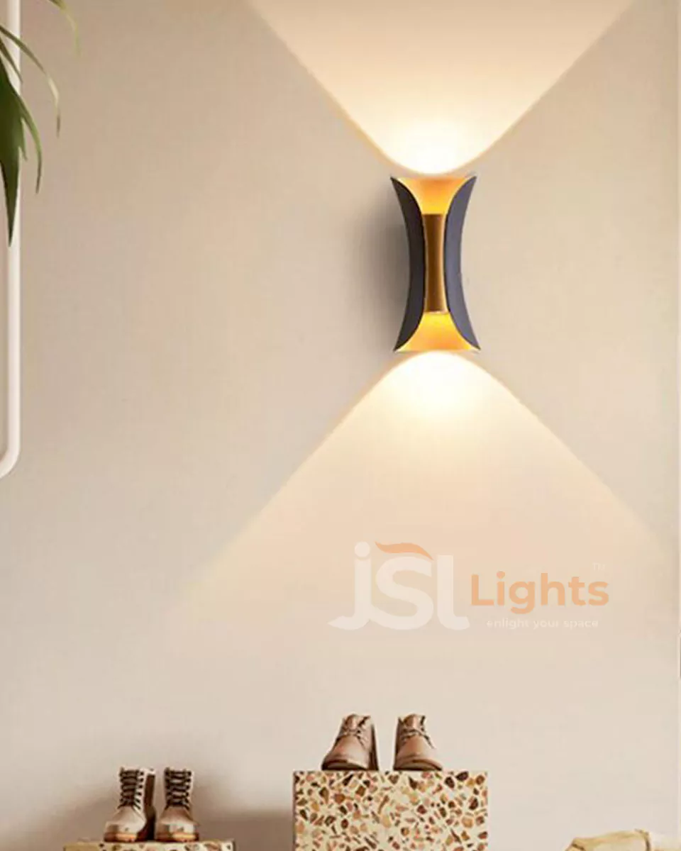 10W LX Black Golden UP Down Outdoor Wall Decorative Lights 099 Weather Proof Wall Lamp Lights
