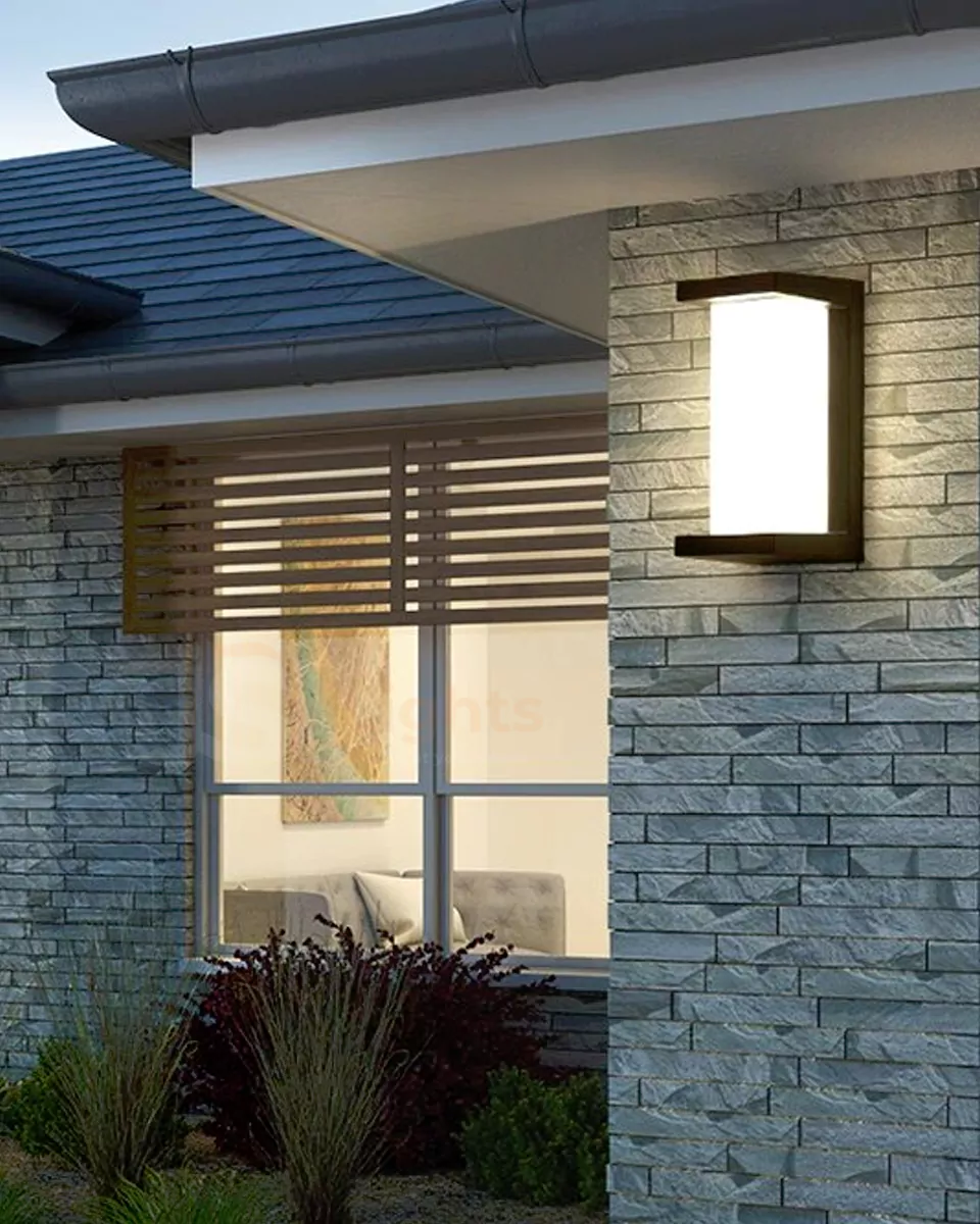 12W LX Black Outdoor Bulkhead Wall Decorative Light 409 Weather Proof Wall Lamp Lights