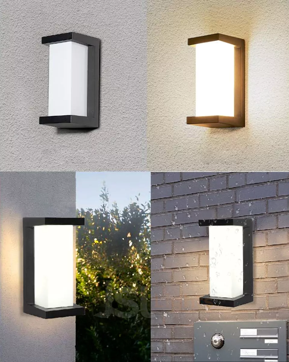 12W LX Black Outdoor Bulkhead Wall Decorative Light 409 Weather Proof Wall Lamp Lights