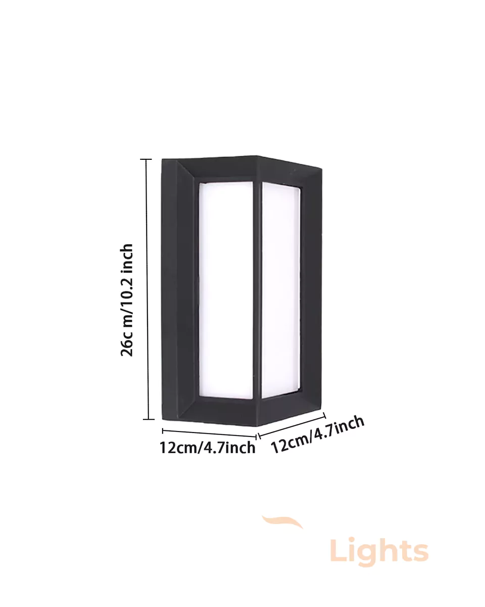 12W LX Black Outdoor Bulkhead Wall Decorative Light 509 Weather Proof Wall Lamp Lights