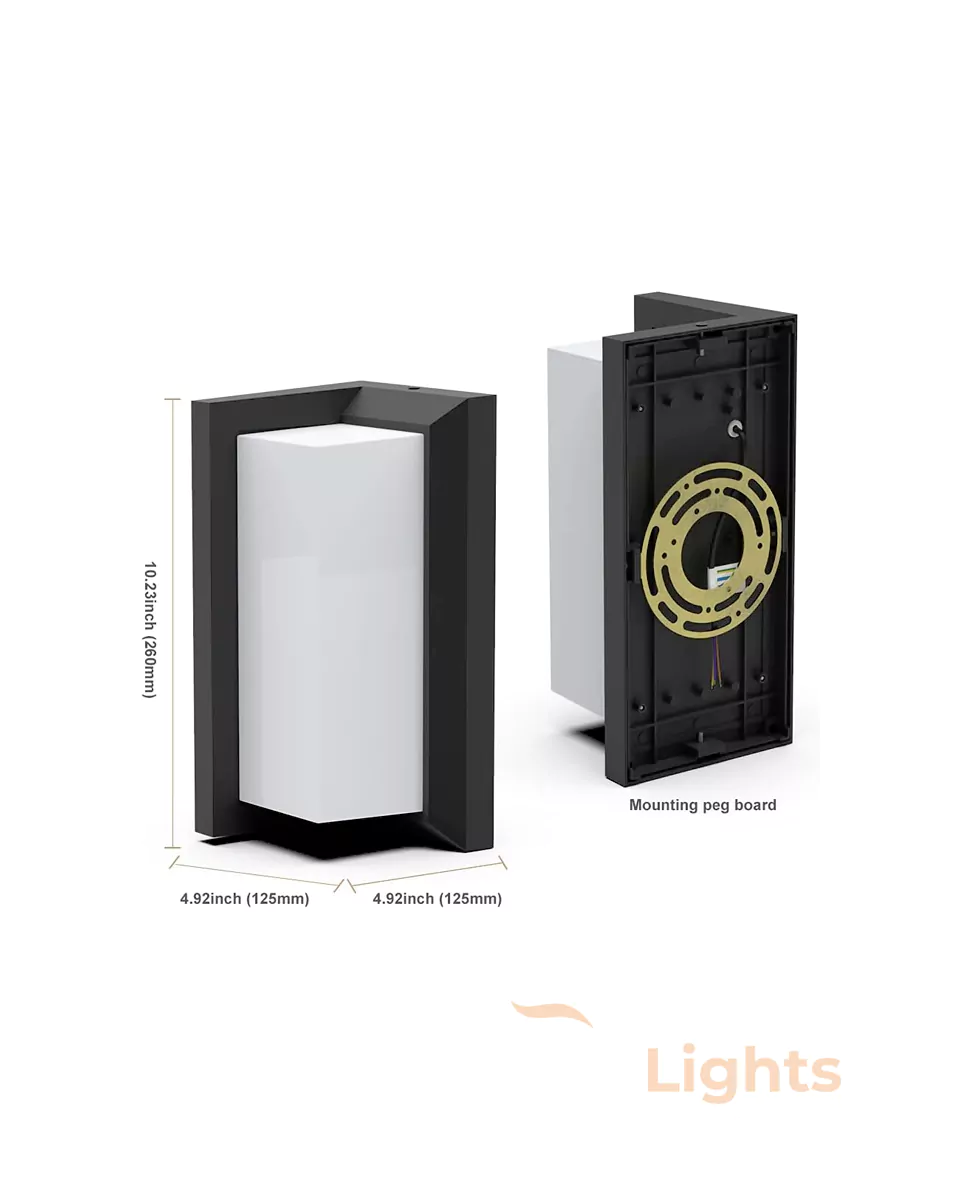 12W LX Black Outdoor Bulkhead Wall Decorative Light 609 Weather Proof Wall Lamp Lights