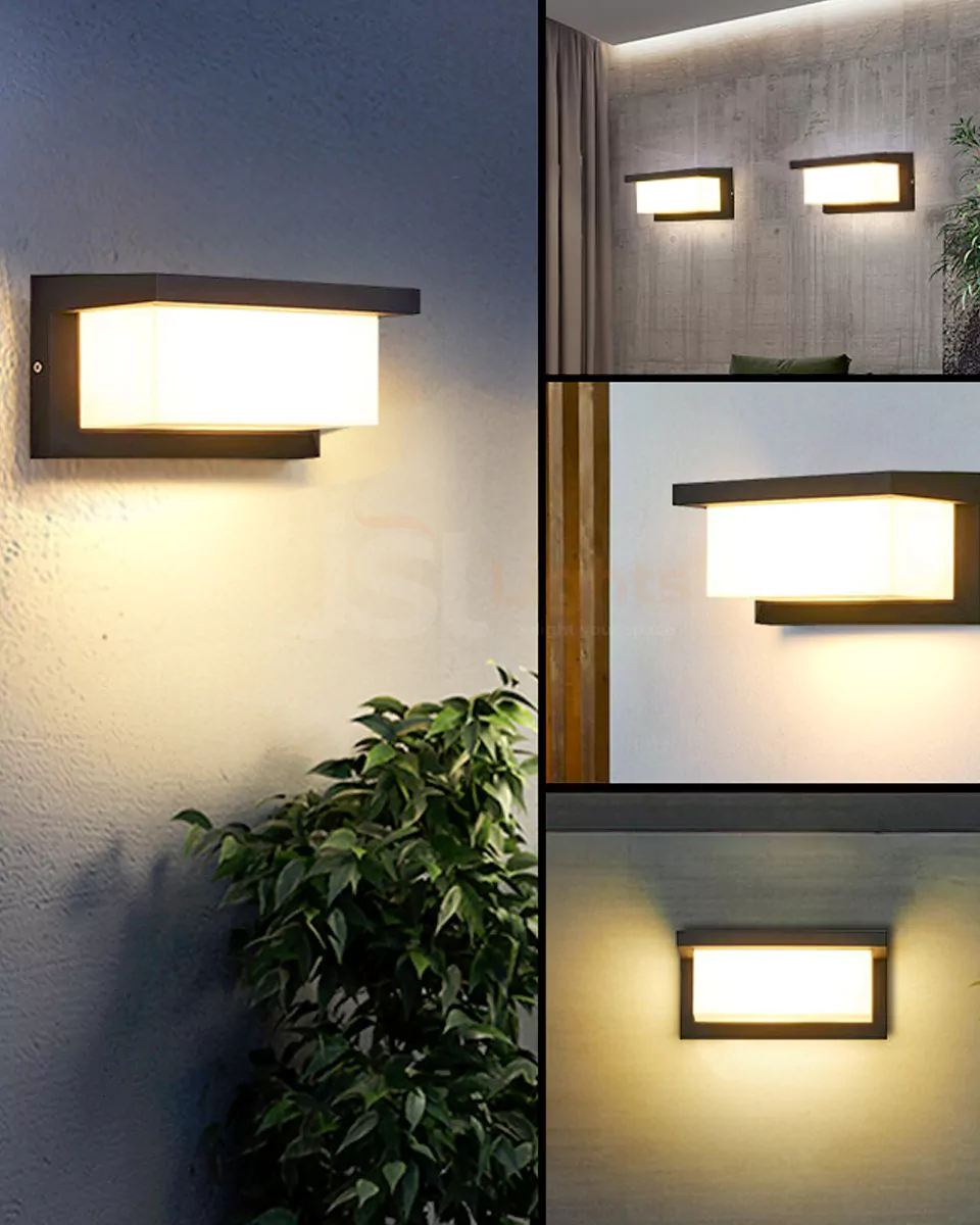 12W LX Black Outdoor Bulkhead Wall Decorative Light 609 Weather Proof Wall Lamp Lights