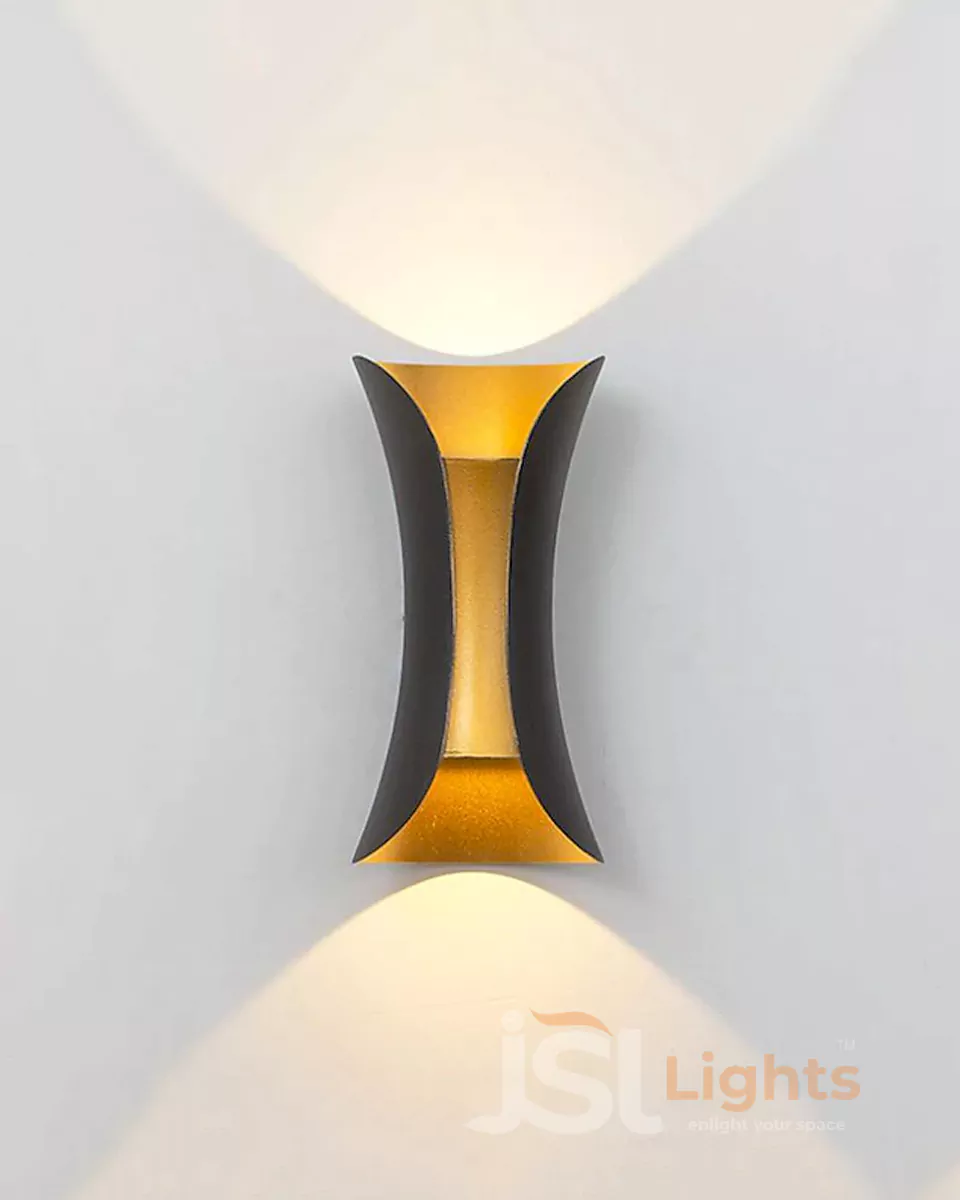 18W LX Black Golden UP Down Outdoor Wall Decorative Lights 099 Weather Proof Wall Lamp Lights