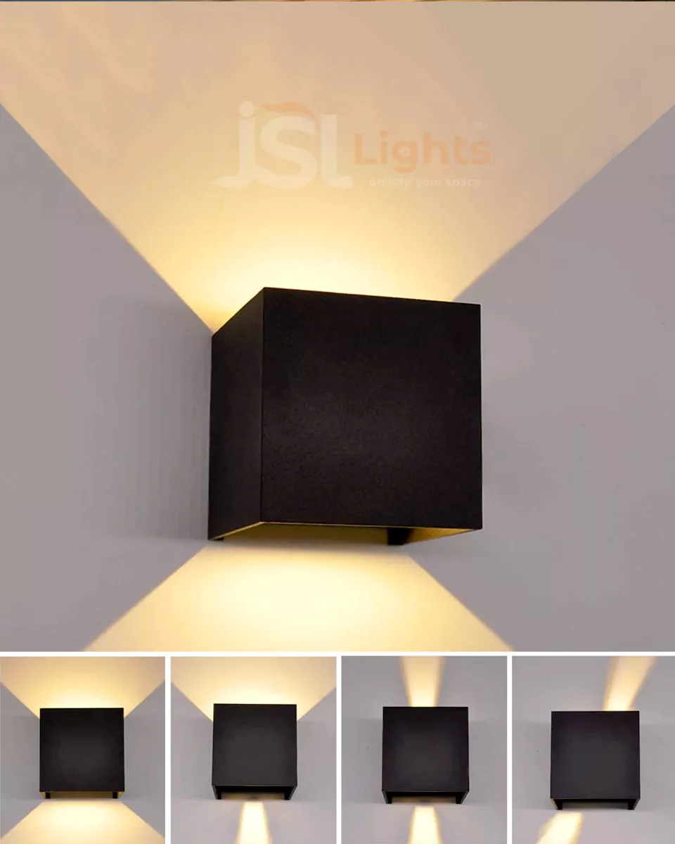 6W LX Adjustable Black Outdoor UP Down Wall Decorative Light 5910 Weather Proof Wall Lamp Lights