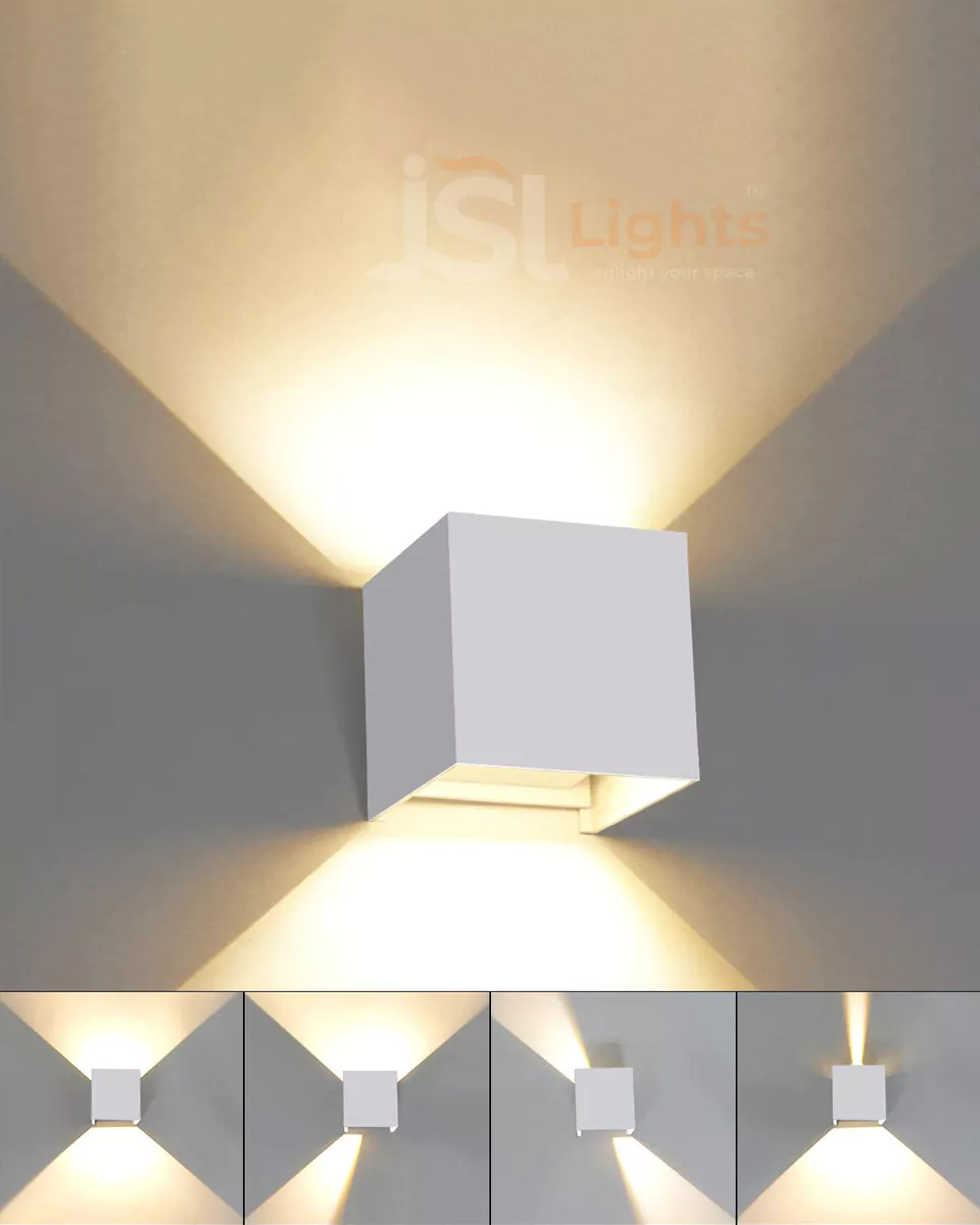 6W LX Adjustable White Outdoor UP Down Wall Decorative Light 5910 Weather Proof Wall Lamp Lights