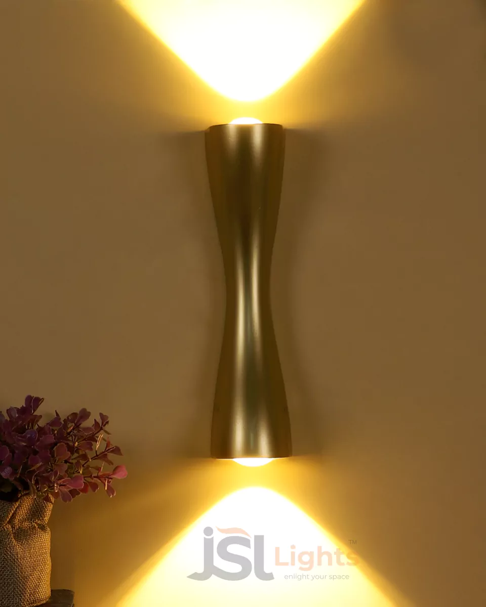 6W LX 419 Golden UP Down Outdoor Wall Decorative Lights Weather Proof Wall Washer IP54