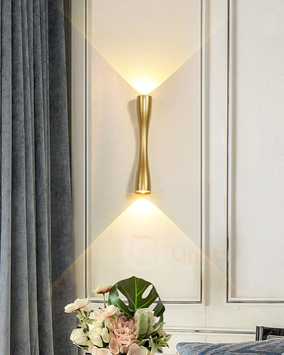 6W LX 419 Golden UP Down Outdoor Wall Decorative Lights Weather Proof Wall Washer IP54