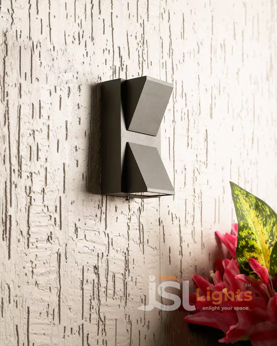 6W LX Black Outdoor Down Wall Decorative Light 059 Weather Proof K Wall Lamp Lights