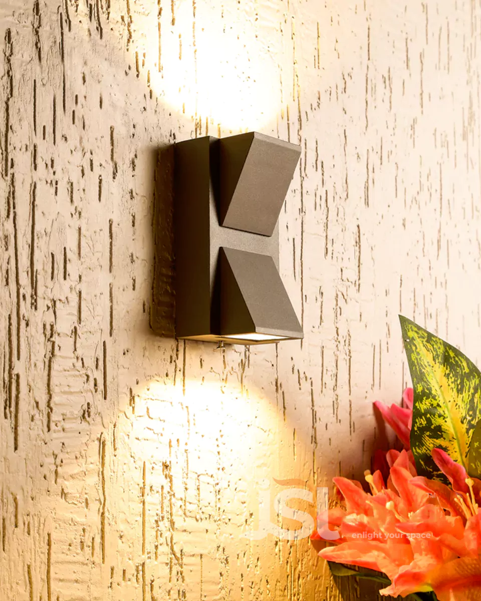 6W LX Black Outdoor Down Wall Decorative Light 059 Weather Proof K Wall Lamp Lights