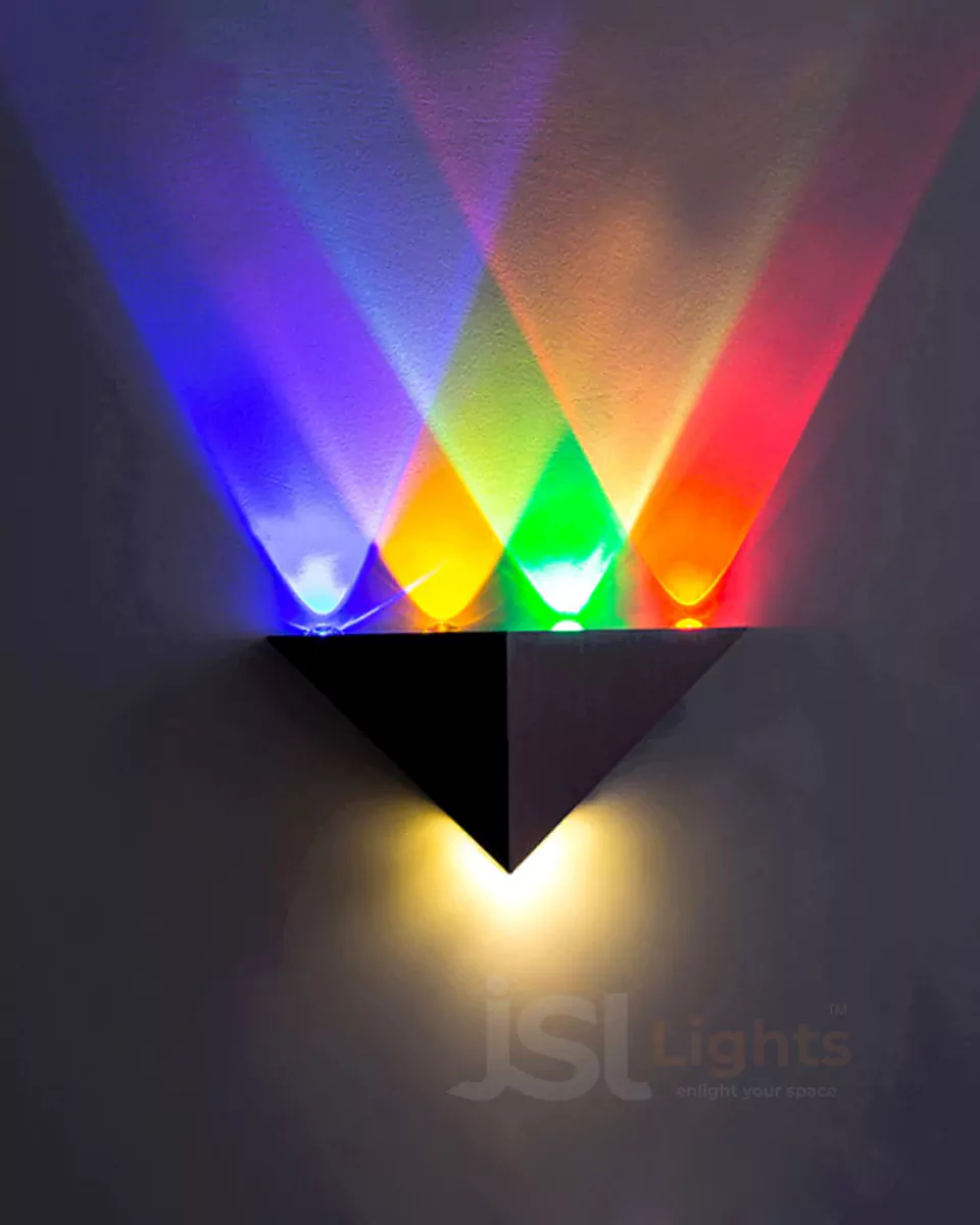 6W LX RGB Triangle UP Down Outdoor Wall Decorative Lights 303 Weather Proof Wall Lamp Lights