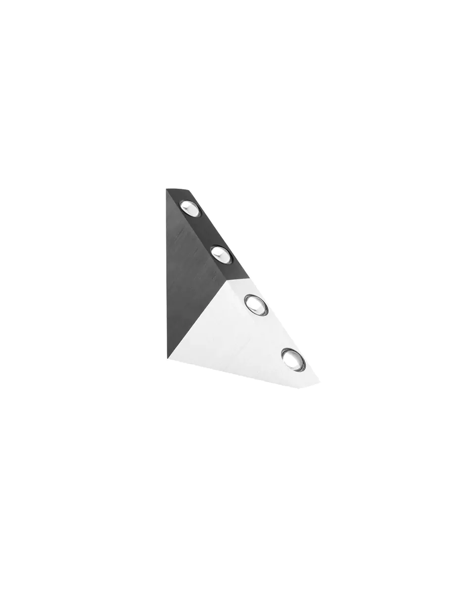 6W LX Black Silver Triangle UP Down Outdoor Wall Decorative Lights 303 Weather Proof Wall Lamp Lights