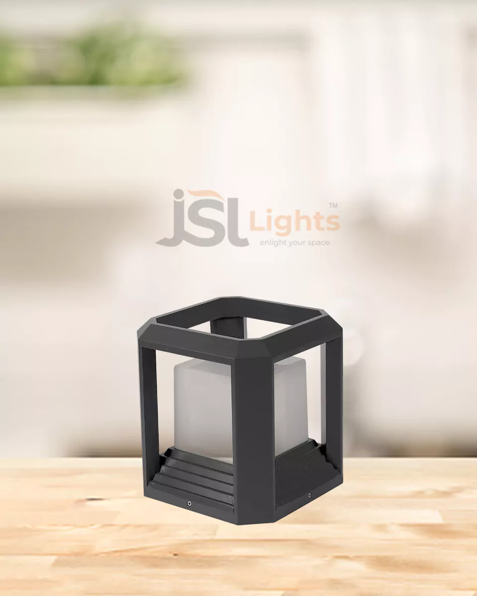 7" Gate Light Outdoor Pillar Post Light with E27 Holder (7788)