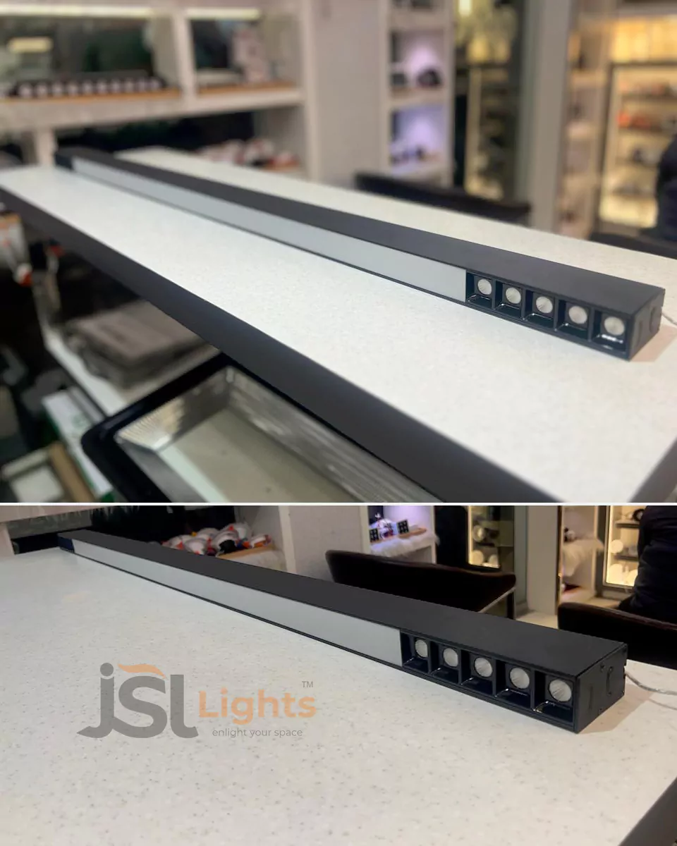 40W LX 191 Linear Hanging Light Diffused and Spotlight for Home Office Table Top LX Pendant Spotlight Warm White
