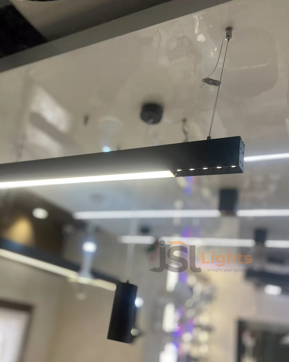 40W LX 191 Linear Hanging Light Diffused and Spotlight for Home Office Table Top LX Pendant Spotlight Warm White