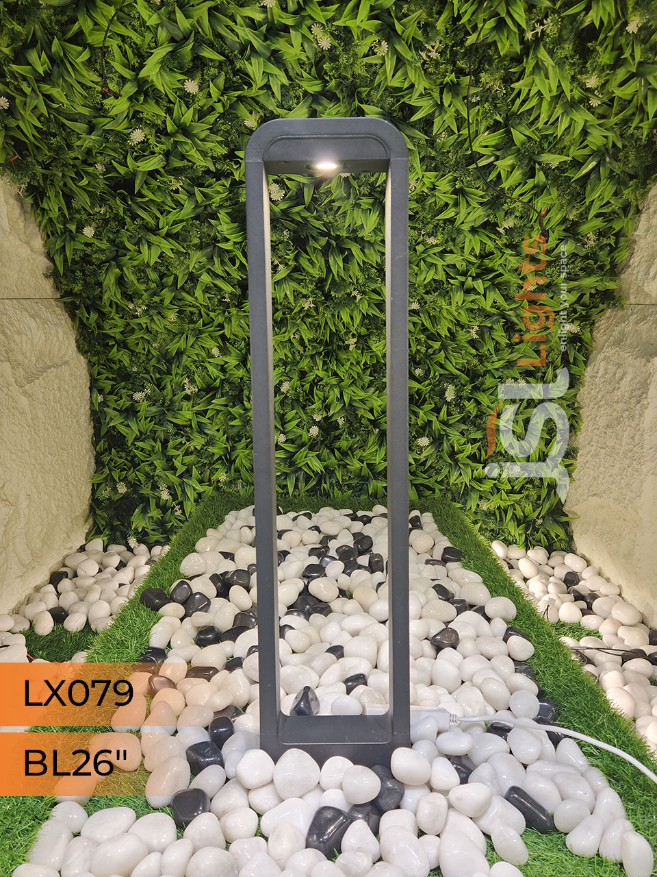 LX 079 Outdoor Garden Bollard Light 26″ Waterproof Pathway Light with 12w LED