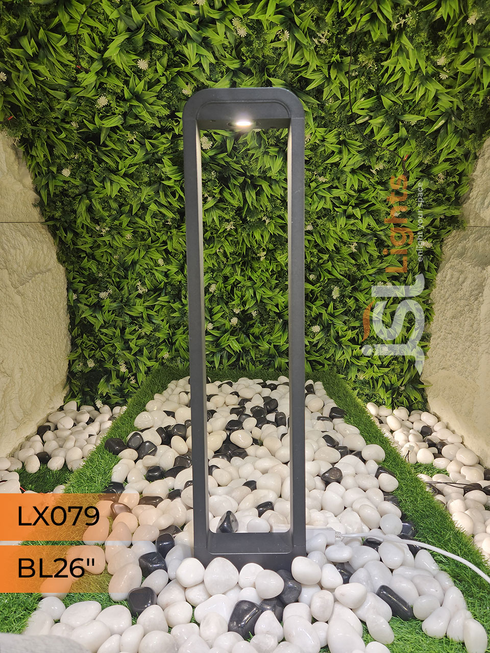 LX 079 Outdoor Garden Bollard Light 26″ Waterproof Pathway Light with 12w LED