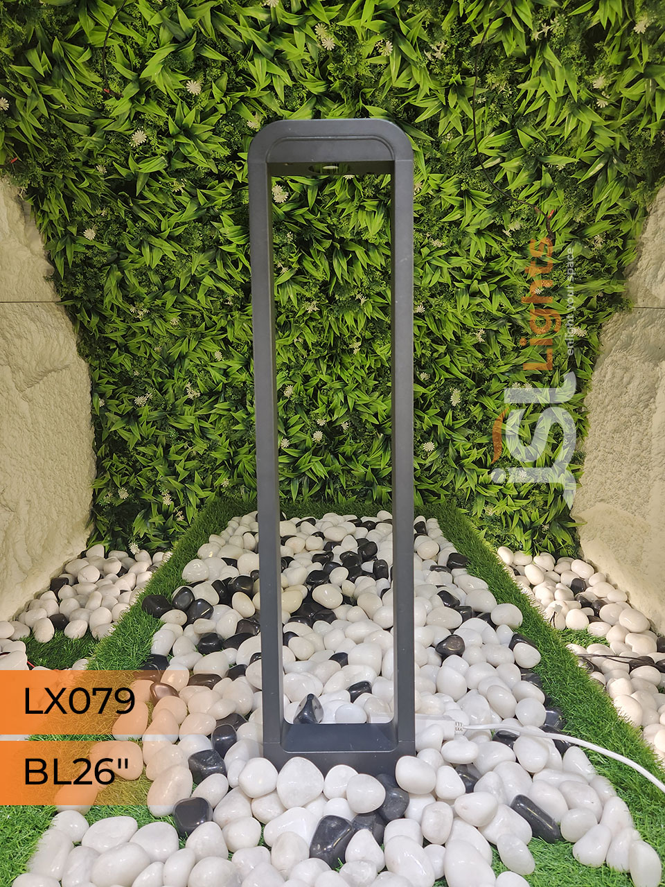 LX 079 Outdoor Garden Bollard Light 26″ Waterproof Pathway Light with 12w LED