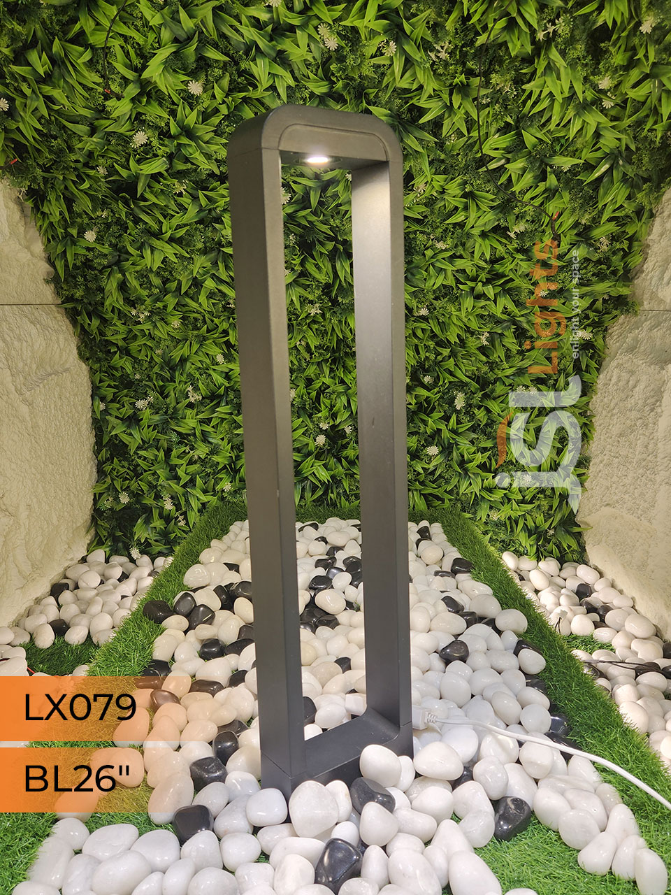 LX 079 Outdoor Garden Bollard Light 26″ Waterproof Pathway Light with 12w LED