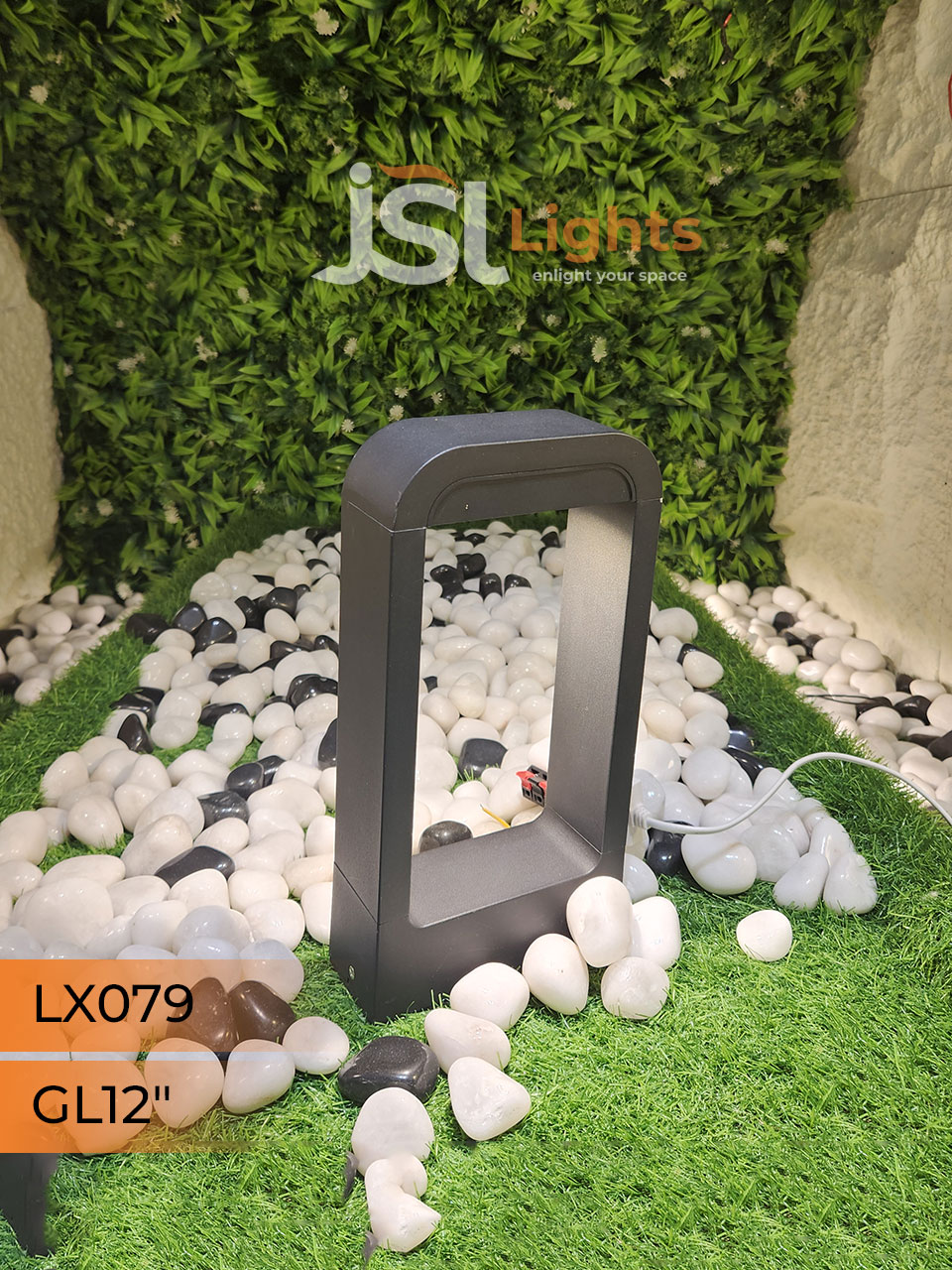 LX 079 Outdoor Garden Gate Light 12" Waterproof Pathway Light with 12w LED