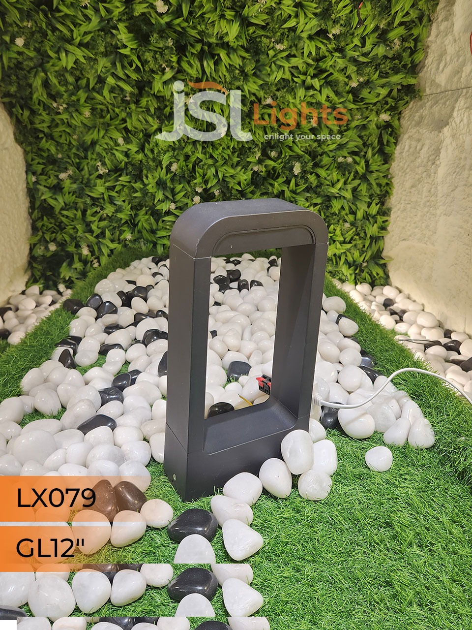 LX 079 Outdoor Garden Gate Light 12" Waterproof Pathway Light with 12w LED