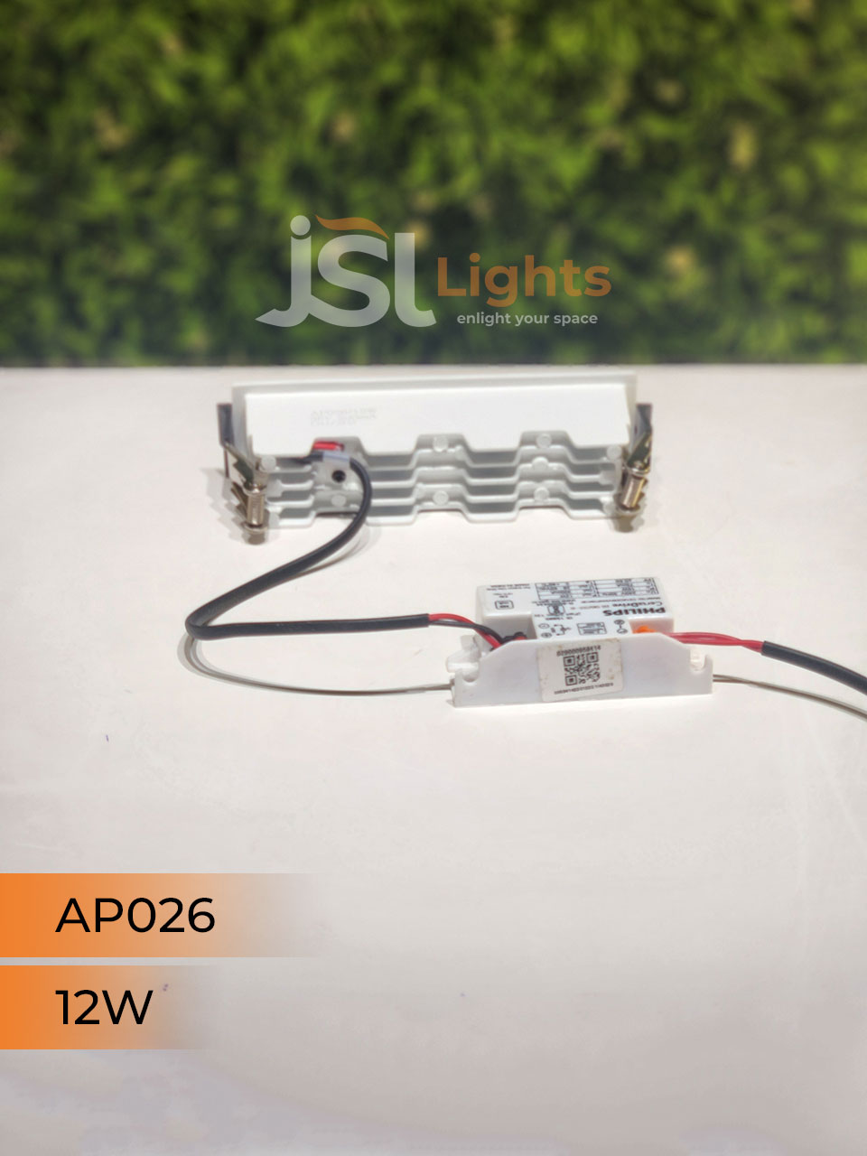 12W White Linear Architectural Light Ceiling Spotlight with Rosegold Reflector and Driver (AP026)