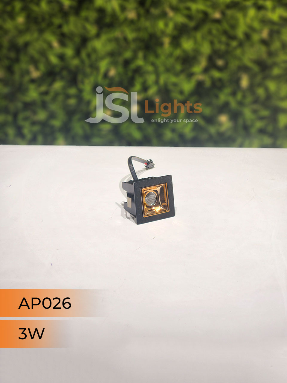 3W Black Linear Architectural Light Ceiling Spotlight with Rosegold Reflector and Driver (AP026)