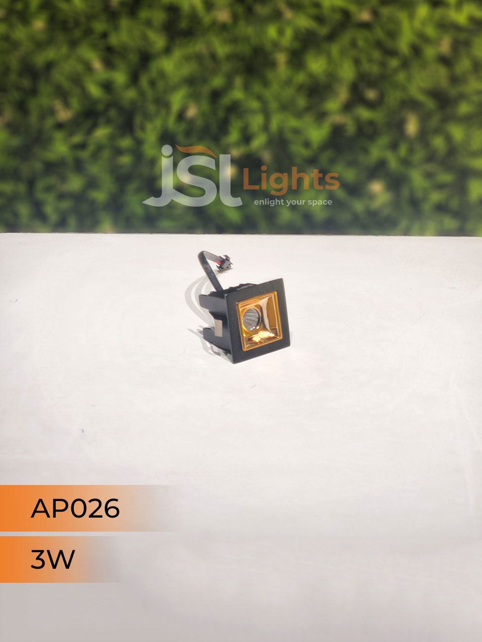 3W Black Linear Architectural Light Ceiling Spotlight with Rosegold Reflector and Driver (AP026)