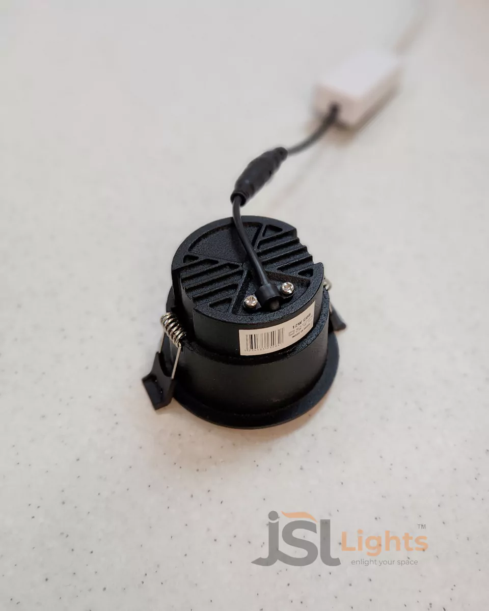 12W Apra Black Recessed COB Downlight 1032 for Home Ceiling LED Spotlight with Driver