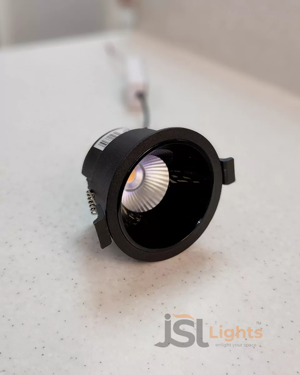 12W Apra Black Recessed COB Downlight 1032 for Home Ceiling LED Spotlight with Driver