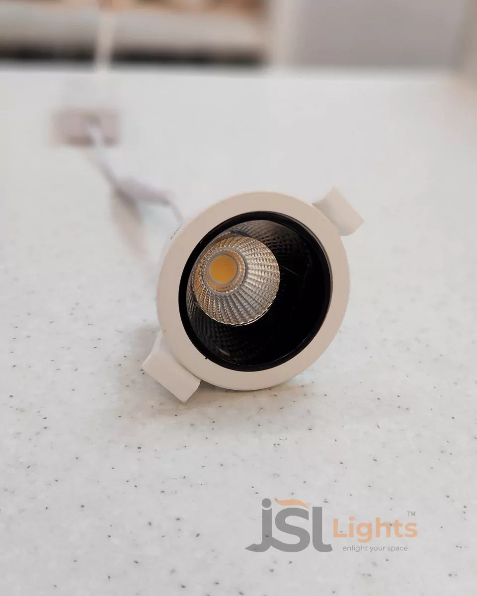 12W Apra White Recessed COB Downlight 1032 for Home Ceiling LED Spotlight with Driver