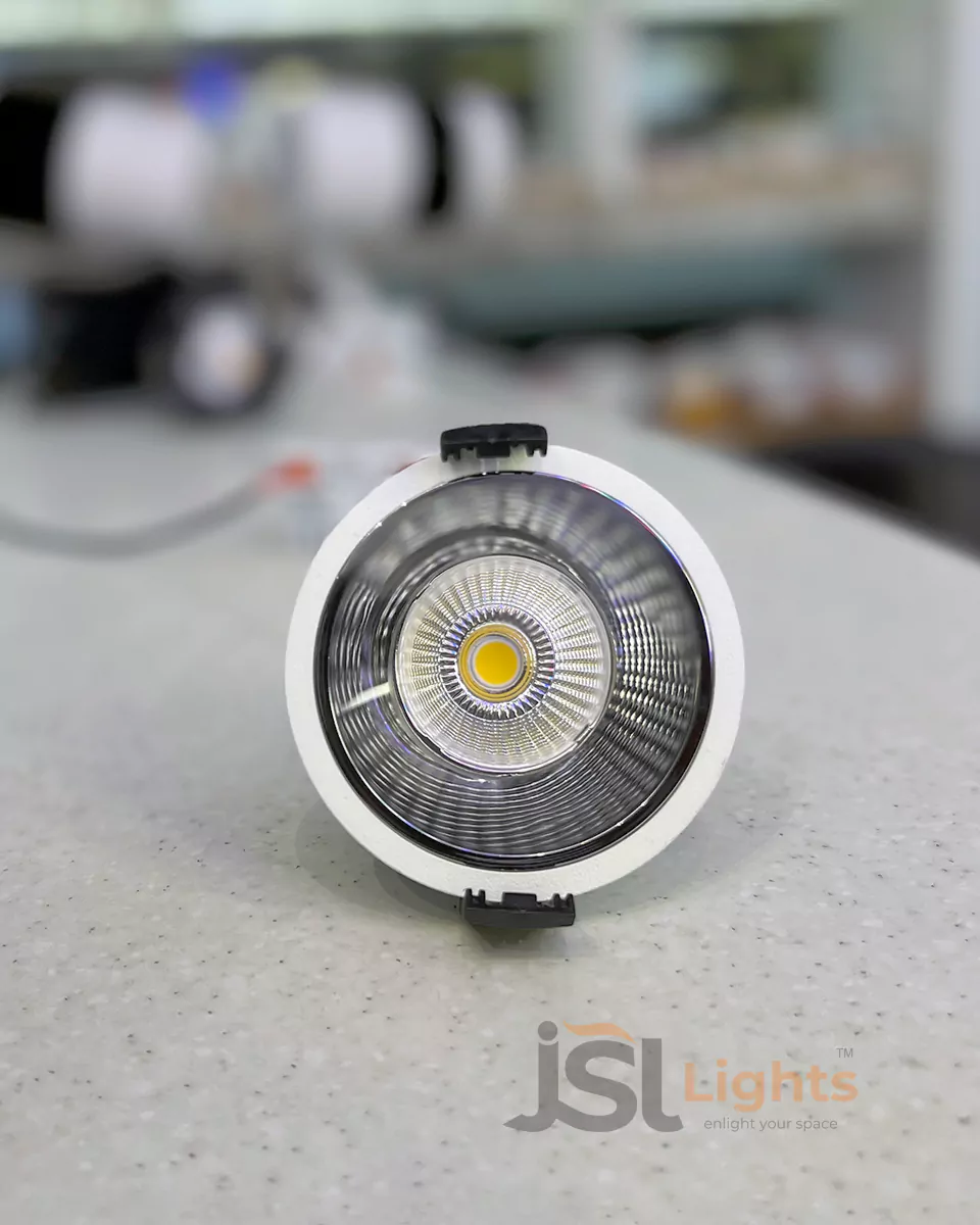 12W White Body Deep Recessed Tunable COB Downlight 20626 Ceiling Spotlight with Perl Black Reflector Aora