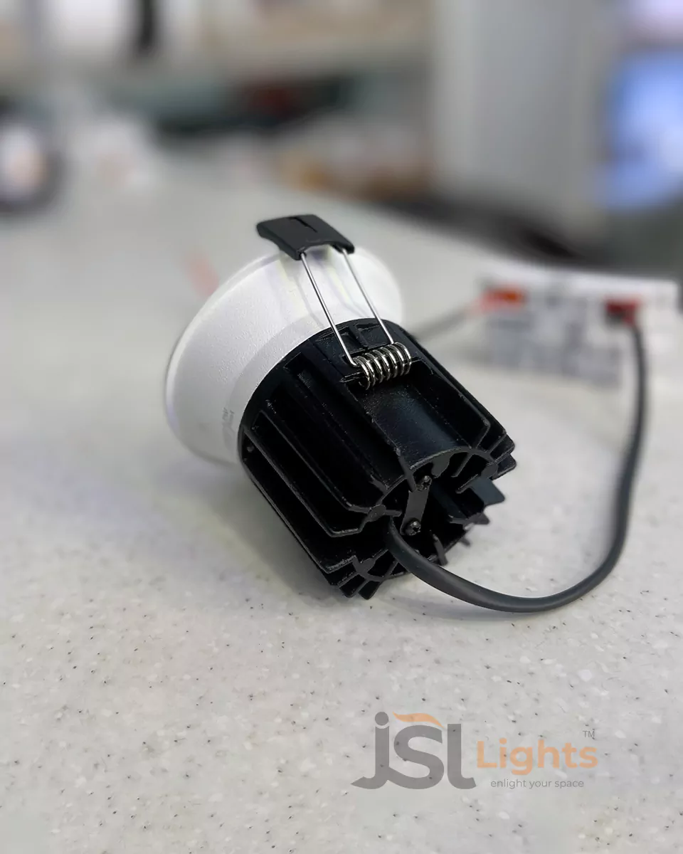 12W White Body Deep Recessed Tunable COB Downlight 20626 Ceiling Spotlight with Perl Black Reflector Aora