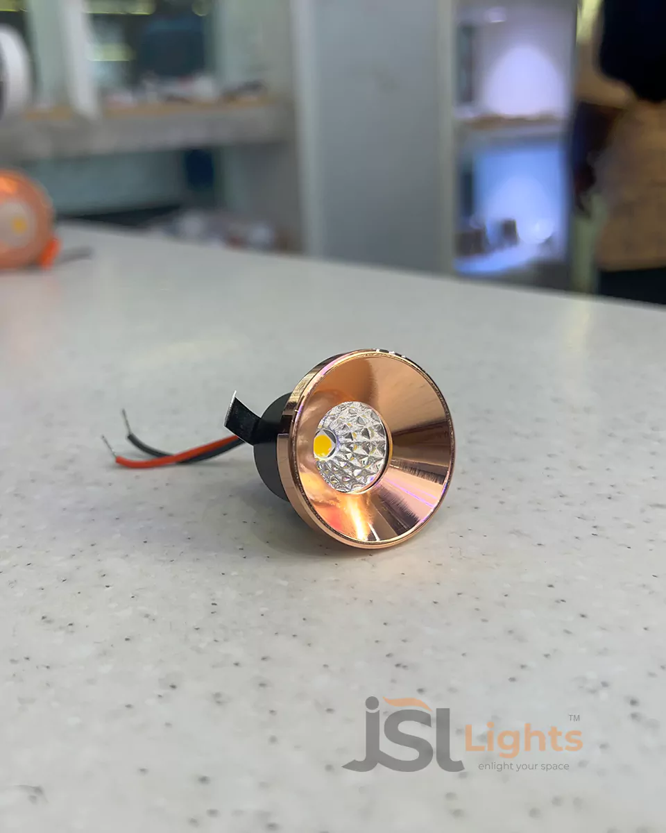 3W LX RoseGold Deep Recessed COB Downlight 341 for Home Ceiling LED Spotlight with Driver