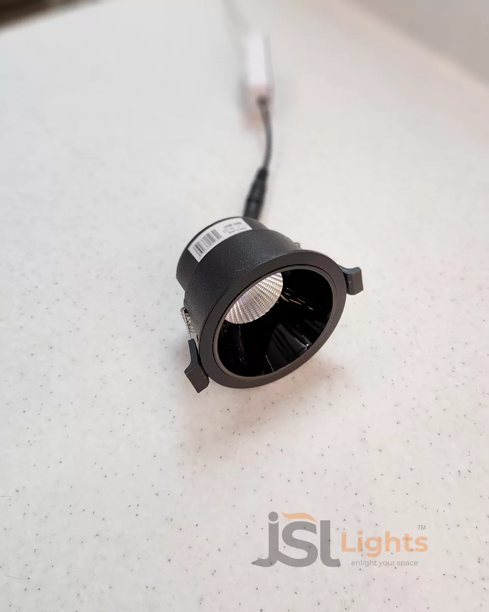 7W Apra Black Recessed COB Downlight 1032 for Home Ceiling LED Spotlight with Driver