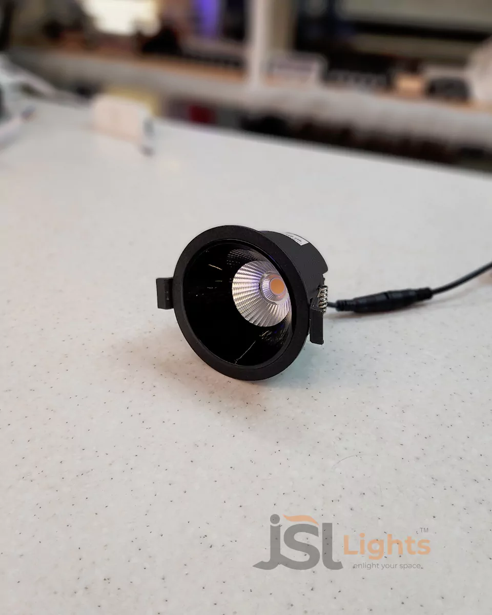 7W Apra Black Recessed COB Downlight 1032 for Home Ceiling LED Spotlight with Driver