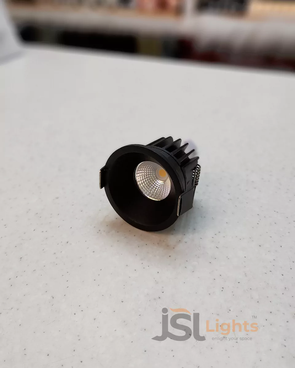 7W Black Deep Recessed COB Downlight Spotlight 2015 for Home Ceiling with Driver