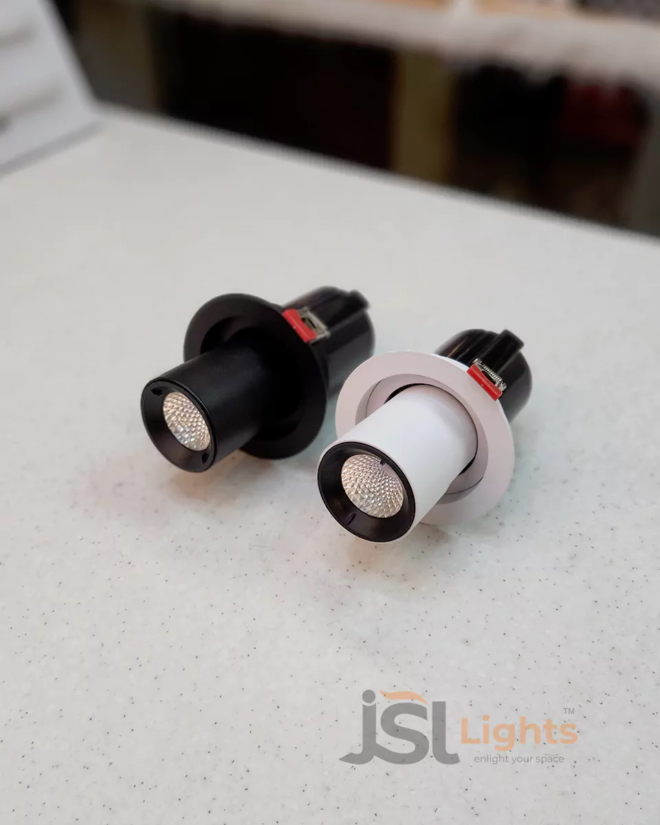8W White Deep Recessed Wall Mounted COB Pop Up Downlight 8108 Ceiling 360 Degree Adjustable Spotlight