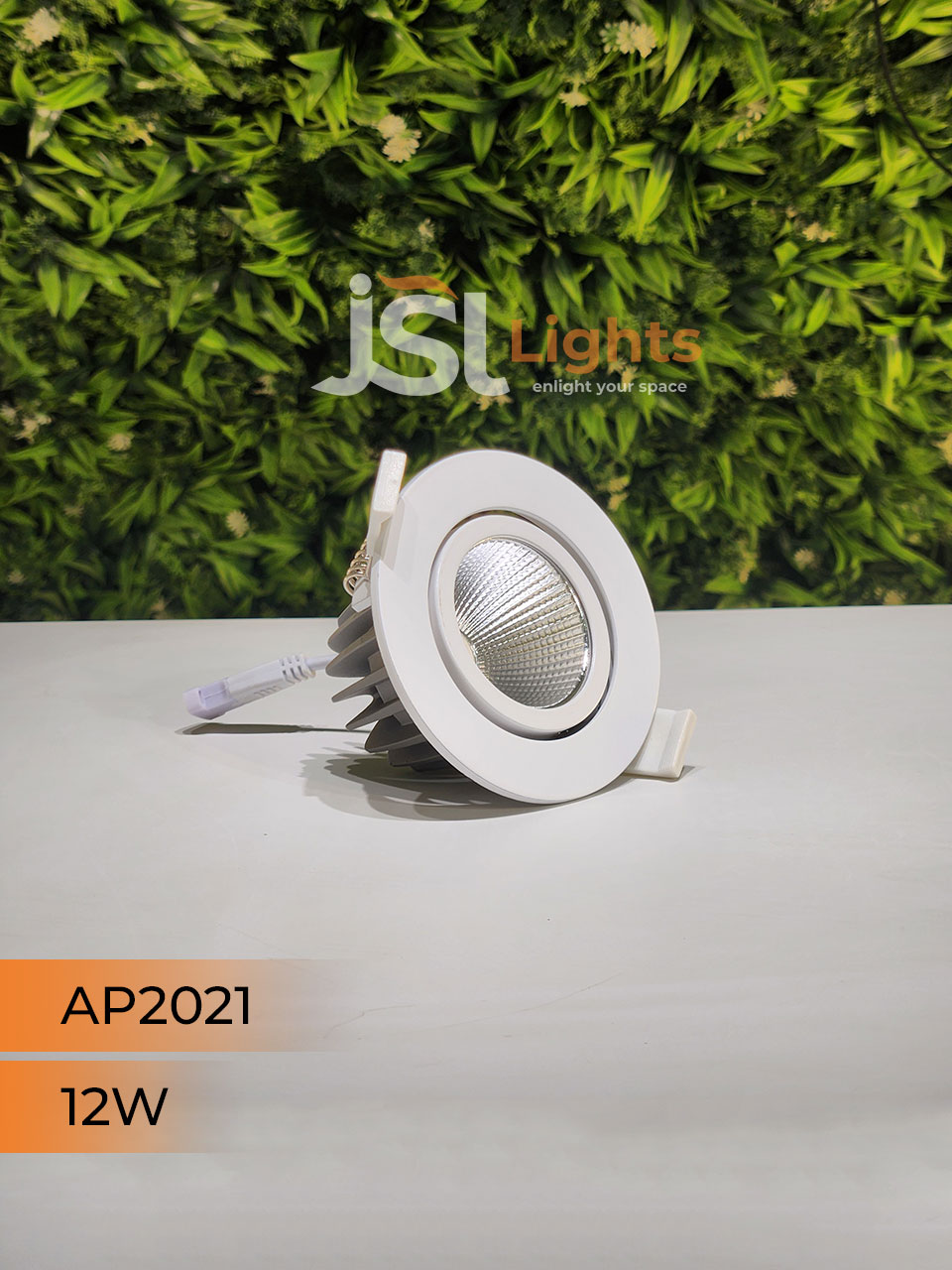 12W White Recessed COB Spotlight 2021 Downlight for Home Ceiling with Driver