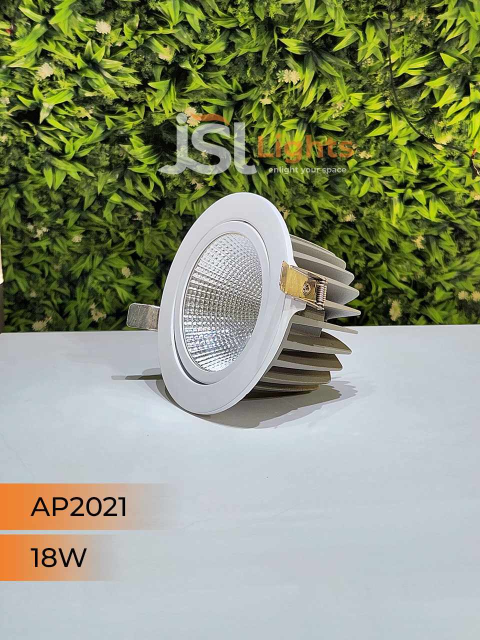 18W White Recessed COB Spotlight 2021 Downlight for Home Ceiling with Driver