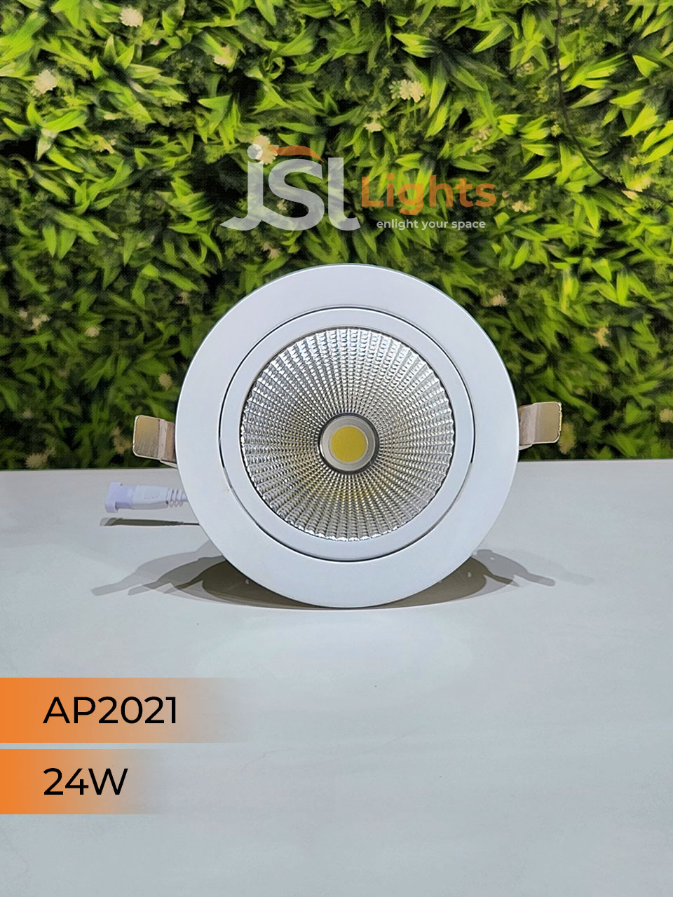 24W White Recessed COB Spotlight 2021 Downlight for Home Ceiling with Driver