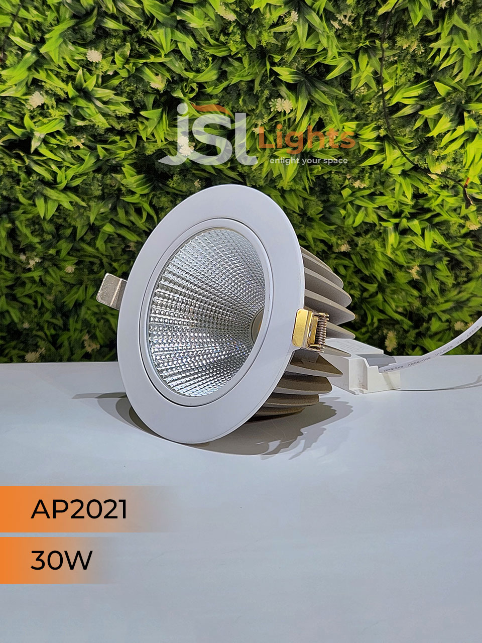 30W White Recessed COB Spotlight 2021 Downlight for Home Ceiling with Driver