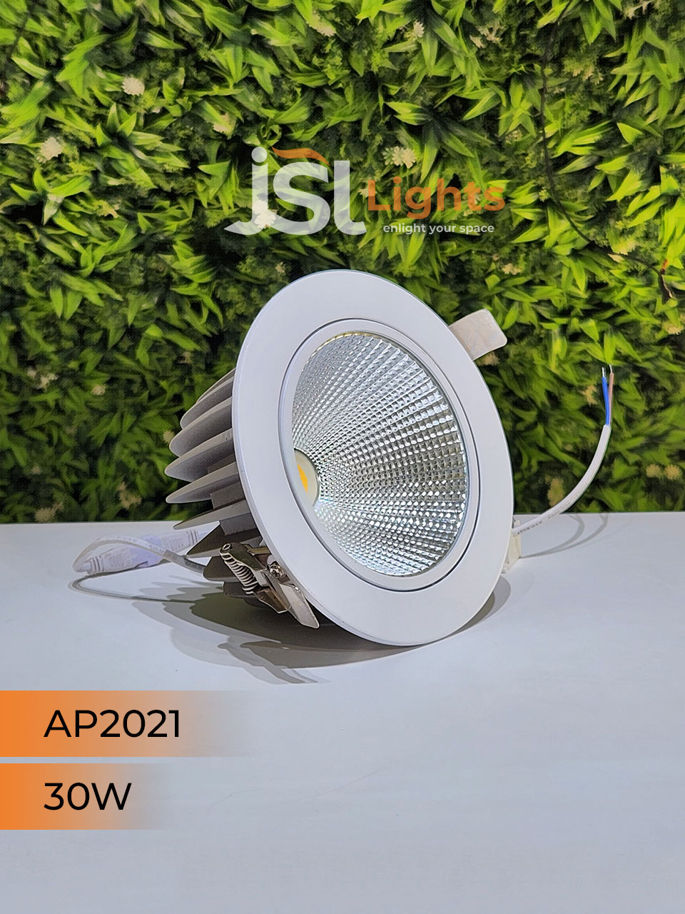 30W White Recessed COB Spotlight 2021 Downlight for Home Ceiling with Driver