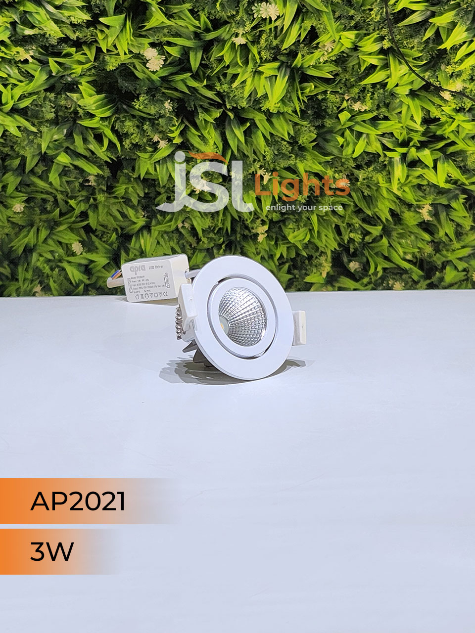3W White Recessed COB Spotlight 2021 Downlight for Home Ceiling with Driver