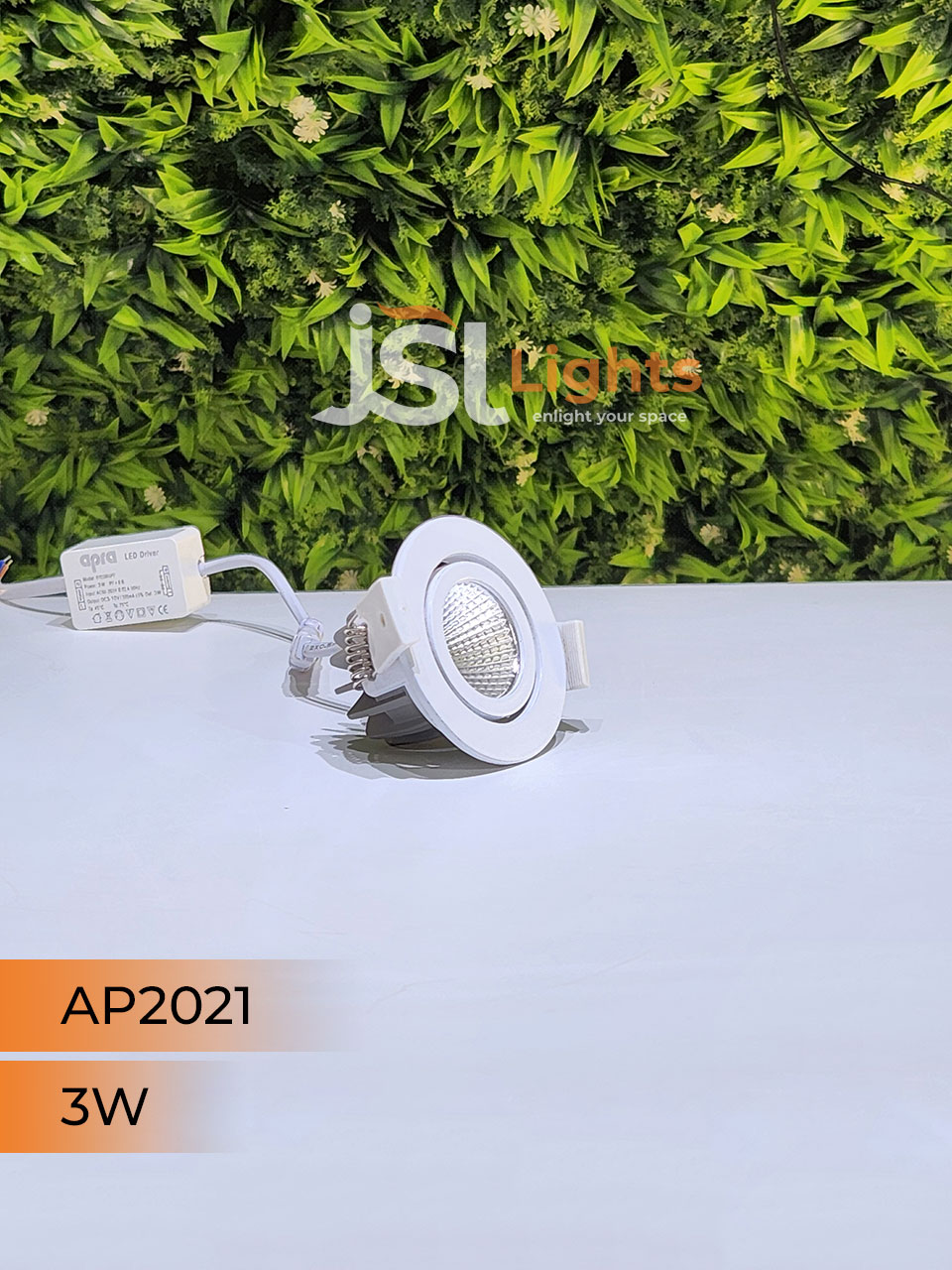 3W White Recessed COB Spotlight 2021 Downlight for Home Ceiling with Driver