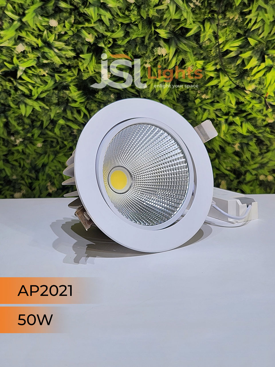 50W White Recessed COB Spotlight 2021 Downlight for Home Ceiling with Driver