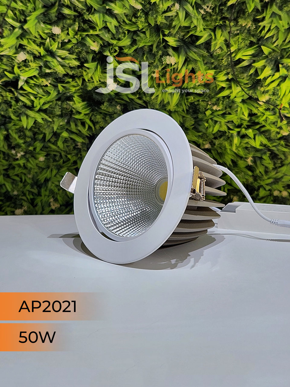 50W White Recessed COB Spotlight 2021 Downlight for Home Ceiling with Driver