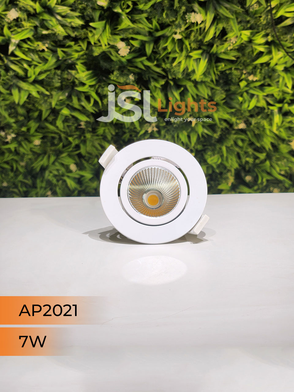 7W White Recessed COB Spotlight 2021 Downlight for Home Ceiling with Driver