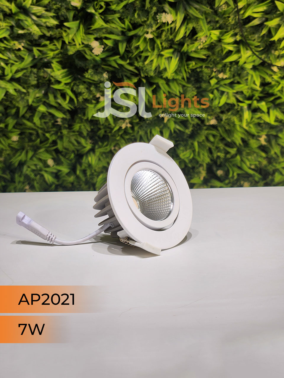 7W White Recessed COB Spotlight 2021 Downlight for Home Ceiling with Driver