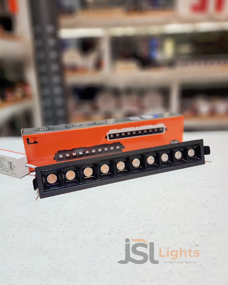20W Black LX Linear LED Spotlight Recessed 935 Laser Blade JSL