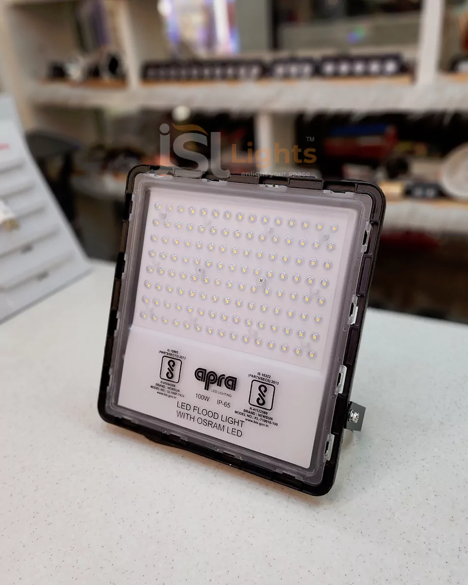 100W Apra Outdoor LED Flood Light Sonet Aluminium Body Waterproof Halogen Light for Factory Warehouse IP65